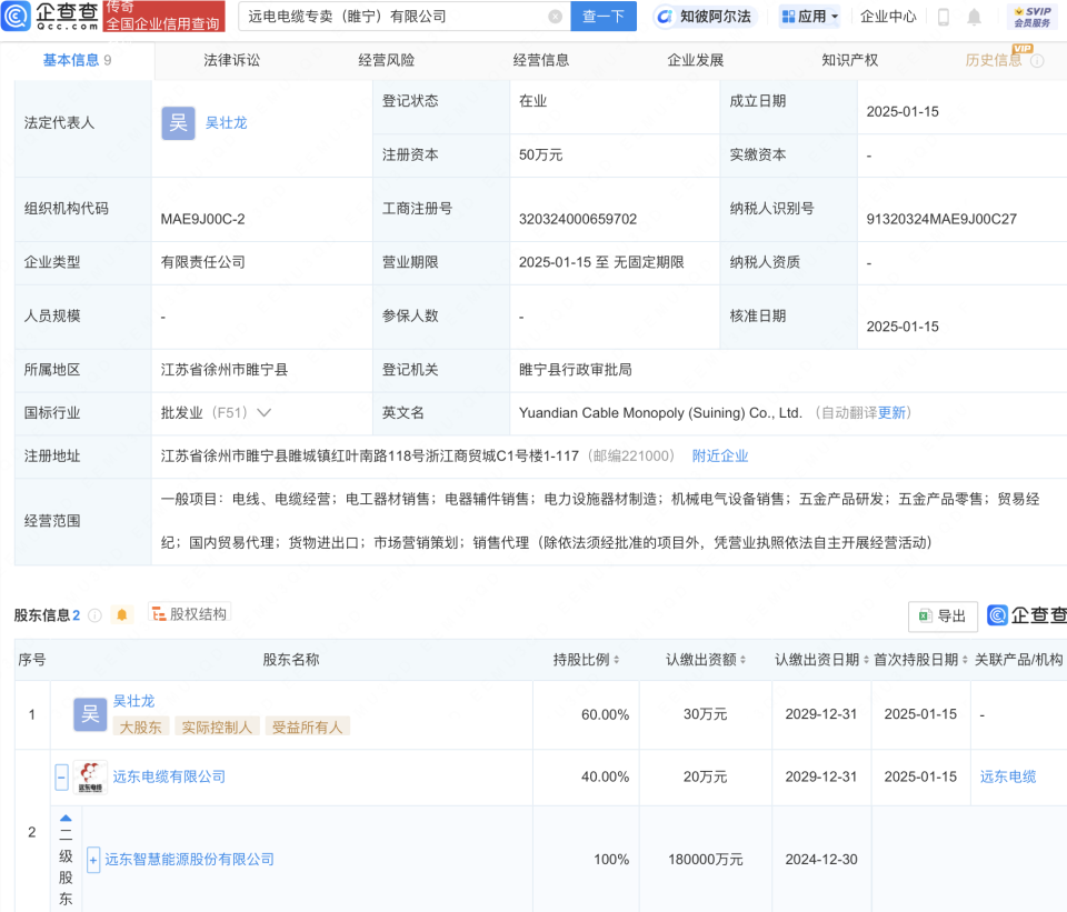 遠東股份多元化布局再添新翼，電工器材及輔件銷售業務拓展
